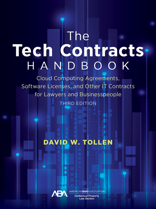 Title details for The Tech Contracts Handbook by David W. Tollen - Available